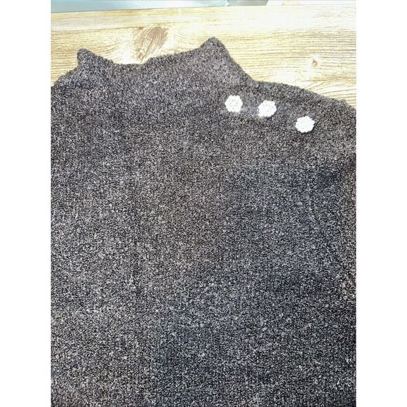Liz Claiborne Charcoal Heather Long Sleeve Sweater.  Size Small. NWT. 12 - Picture 3 of 10